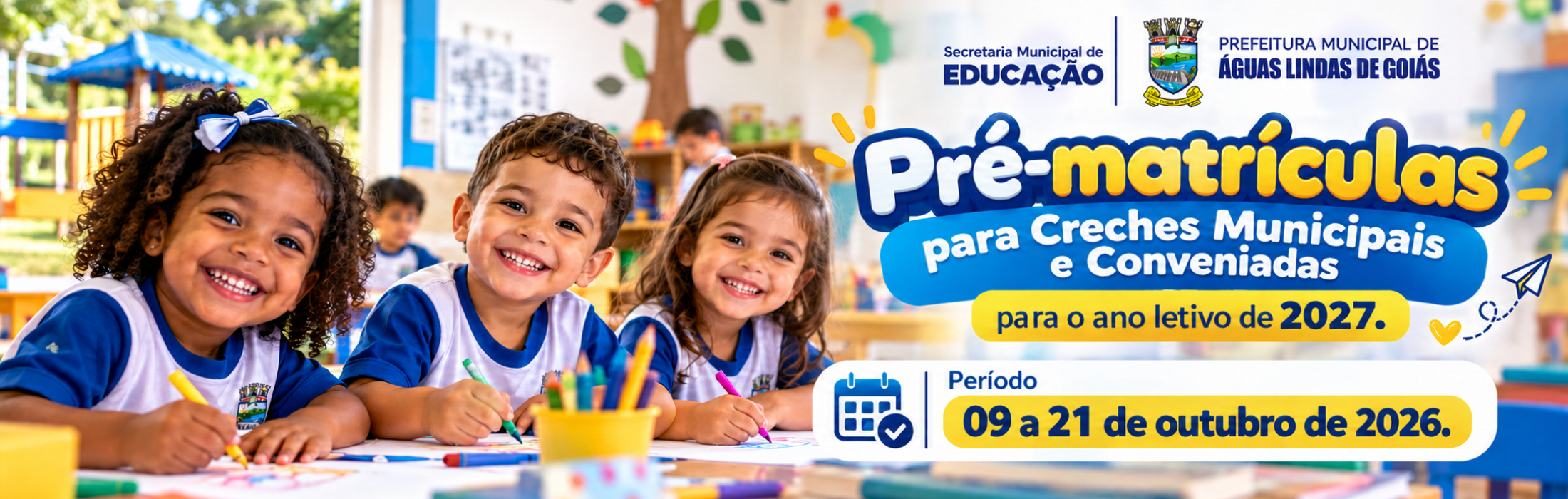 Pré-matrículas 2027 com Alegria Infantil